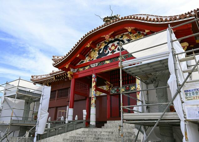 Pilar Naga dan Lorong Kastil Shuri Okinawa Selesai Direkonstruksi Pasca-Kebakaran 2019